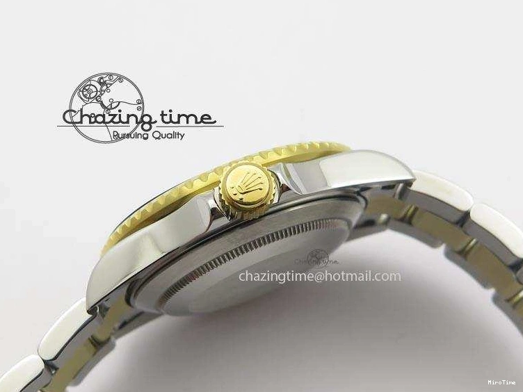 MiroTime 1231 Stretchable Submariner BP Maker 16613 Blue Dial SS YG Case On SS YG Bracelet A 3877